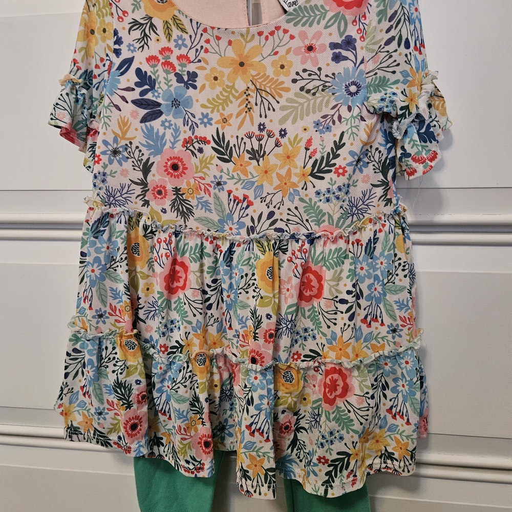 Rare Editions Multicolor Floral Dress